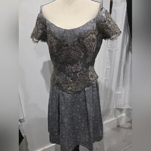 Vintage TANGO Graduation Dress, 1980s — Size 12 — Lace — Regency, Gothic,.